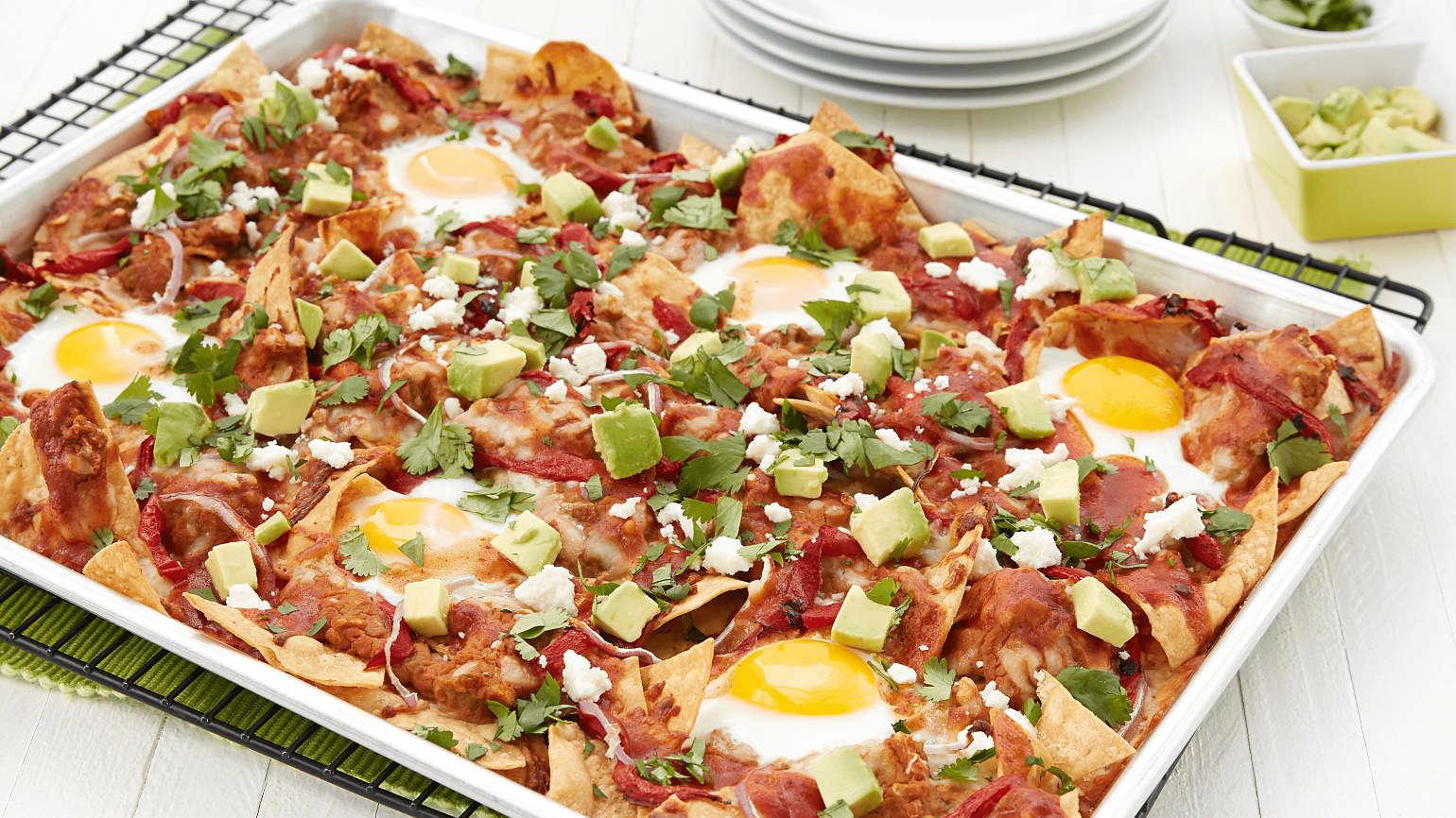 Easy Sheet-Pan Huevos Rancheros